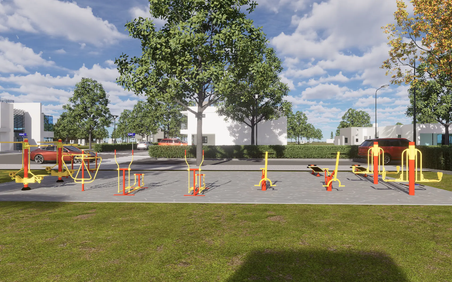 Circuito aerobico y gym al aire libre